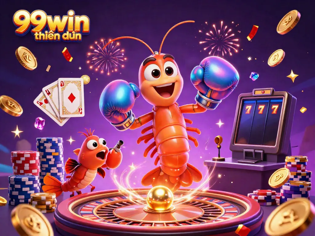 Engage with thrilling 99win thiên đường gaming moments with captivating characters and vibrant casino elements.