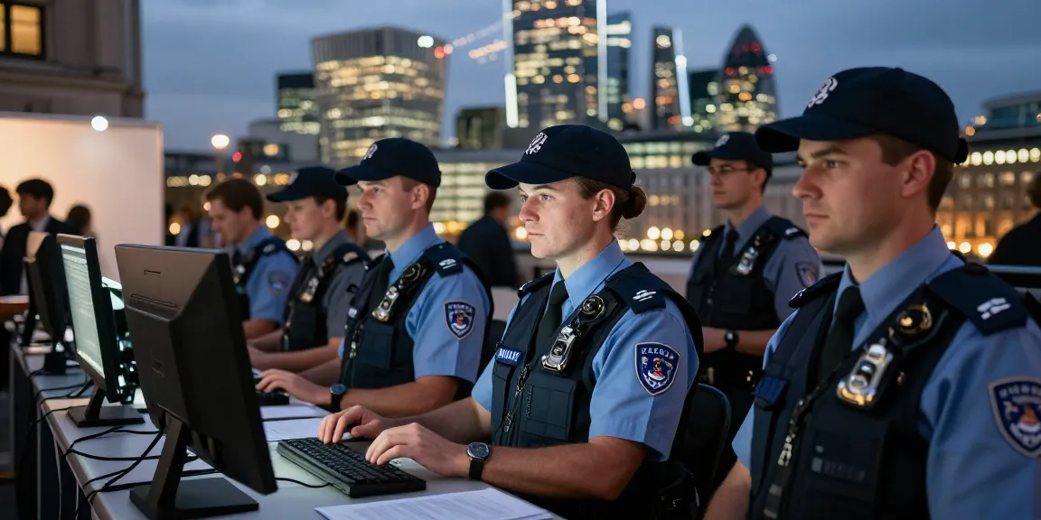 Security Services by trusted provider, professional team ensuring safety at a London event.