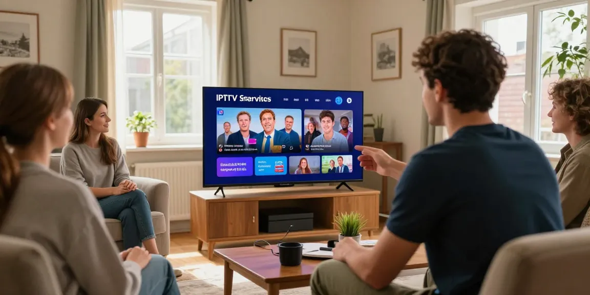 Reliable British IPTV service from a trusted local provider, showcasing professional setup in a comfortable home.