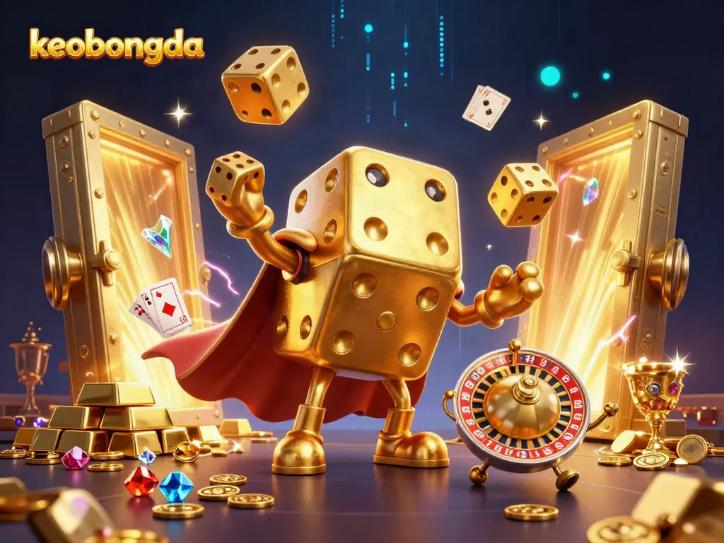 Engage with keobongda's thrilling casino atmosphere featuring vibrant characters and golden treasures.
