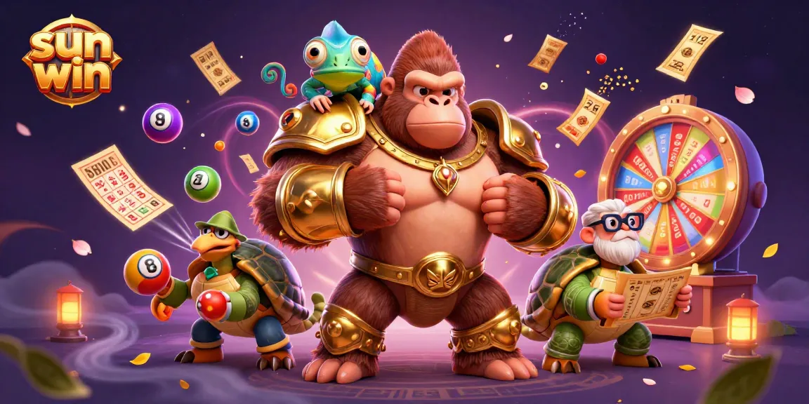 Engage in thrilling wins with sun win in a vibrant casino scene featuring dynamic characters.